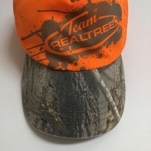 Team Realtree Neon Orange Camo Cap Adult ONE SIZE Baseball Hat Hunting Outdoors
